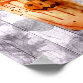 Waterverf Halloween Coffee Drink Trio Poster (Hoek)