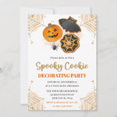 Waterverf Halloween Cookie Decorting Party Kaart (Voorkant)