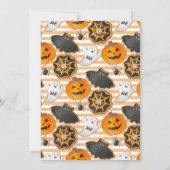 Waterverf Halloween Cookie Decorting Party Kaart (Achterkant)