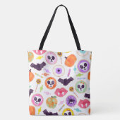 Waterverf Halloween Cookies Spooky Pattern Tas B (Achterkant)