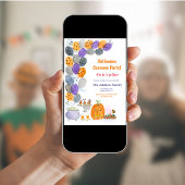 Waterverf Halloween Costume Party Kaart