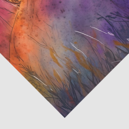 WATERVERF HALLOWEEN HEKSEN ONTKOPPELING TISSUEPAPIER (Detail)