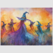 WATERVERF HALLOWEEN HEKSEN ONTKOPPELING TISSUEPAPIER (Voorkant)