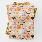 Waterverf Halloween Inpakpapier Vel (In situ)