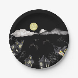 Waterverf Halloween Papieren Bordje