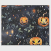 Waterverf Halloween pompoen Cadeaupapier (Vlak)