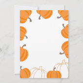 Waterverf Halloween Pompoen Carving Party Kaart (Achterkant)