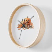 Waterverf Halloween pompoenen met herfstbladeren O (Hoek)