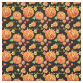 Waterverf Halloween Pumpkin Fabric Stof (Swatch)