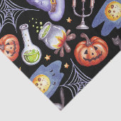 Waterverf Halloween Pumpkins, Magische Potie Tissuepapier (Detail)