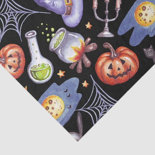 Waterverf Halloween Pumpkins, Magische Potie Tissuepapier