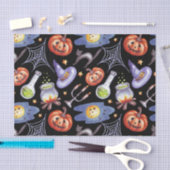 Waterverf Halloween Pumpkins, Magische Potie Tissuepapier (Craft)