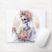 Waterverf Halloween Skeleton Mousepad Muismat (Met muis)