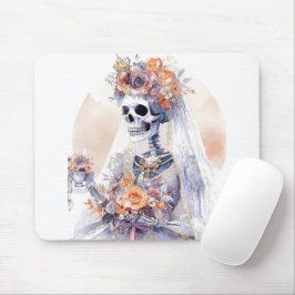 Waterverf Halloween Skeleton Mousepad Muismat