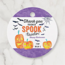 Waterverf Halloween Treat Favor Tag Bedankjes Labels