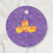 Waterverf Halloween Treat Favor Tag Bedankjes Labels (Achterkant)