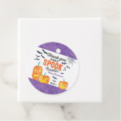 Waterverf Halloween Treat Favor Tag Bedankjes Labels (In situ)