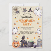 Waterverf Halloween Uitnodiging – Spooky & Stijlvo (Voorkant)