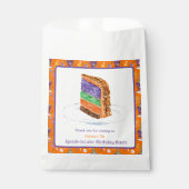 Waterverf Halloween Verjaardagstaart Dank u Bedankzakje (Voorkant)