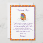 Waterverf Halloween Verjaardagstaart Dank u Kaart (Voorkant)