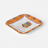 Waterverf Halloween Verjaardagstaart Dank u Papieren Bordje (Gebogen)