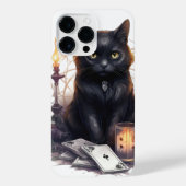 WATERVERF HALLOWEEN ZWART KITTEN iPhone HOESJE (Achterkant)