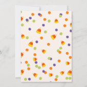 Waterverf Halloweenfeest Uitnodigen Kaart (Achterkant)