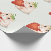 WATERVERF HAMSTER MET STRAWBERRY WRAPPER CADEAUPAPIER (Hoek)