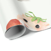 WATERVERF HAMSTER MET STRAWBERRY WRAPPER CADEAUPAPIER (Rol Hoek)