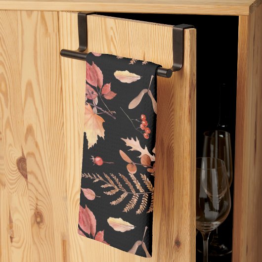 Waterverf Hand Getrokken Herfst Herfstbladeren & B Theedoek