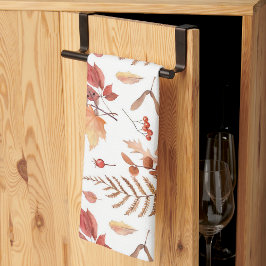 Waterverf Hand Getrokken Herfst Herfstbladeren & B Theedoek