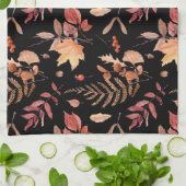 Waterverf Hand Getrokken Herfst Herfstbladeren & B Theedoek (Gevouwen)