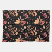 Waterverf Hand Getrokken Herfst Herfstbladeren & B Theedoek (Horizontaal)