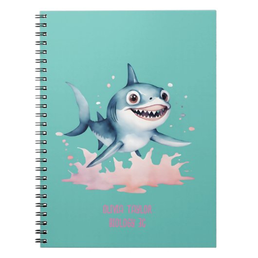 Waterverf Hand getrokken Schattigee speelse Baby S Notitieboek (Voorkant)