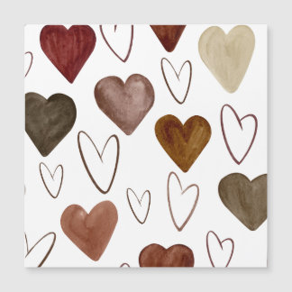 Waterverf Hand getrokken uit lijnen Heart Sketch