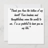 Waterverf Hand getrokken uit lijnen Heart Sketch Bedankkaart (Achterkant)