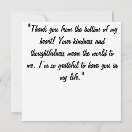 Waterverf Hand getrokken uit lijnen Heart Sketch Bedankkaart (Achterkant)