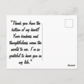 Waterverf Hand getrokken uit lijnen Heart Sketch Briefkaart (Achterkant)