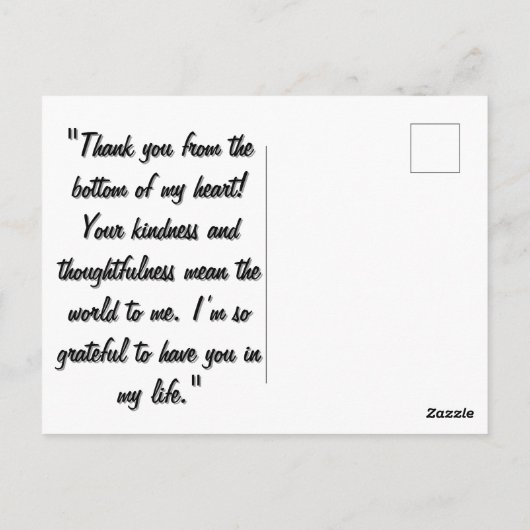 Waterverf Hand getrokken uit lijnen Heart Sketch Briefkaart (Achterkant)