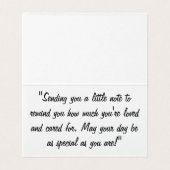 Waterverf Hand getrokken uit lijnen Heart Sketch Kaart (Binnenkant ongevouwen)