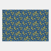 Waterverf handbeschilderd floraal gepatterd omhuls inpakpapier vel (Voorkant 2)