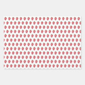 Waterverf handbeschilderde aardbeien inpakpapier vel (Voorkant)