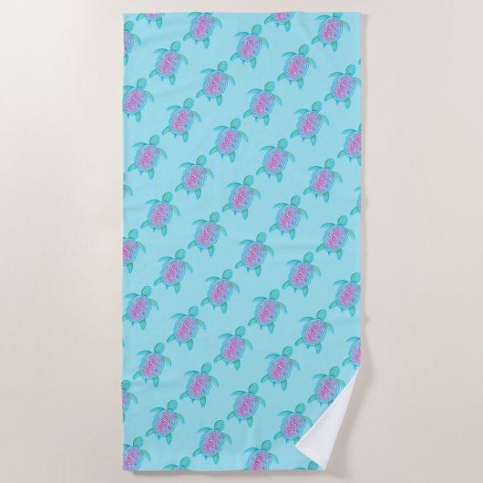 Waterverf handdoeken voor schildpadden (Voorkant)