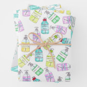 Waterverf handflessen Sanitizer gel Inpakpapier Vel (In situ)