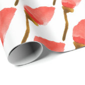 Waterverf handgekleurde ventilator, rood cadeaupapier (Rol Hoek)