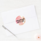 Waterverf handgemaakt met liefde business Sticker (Envelop)