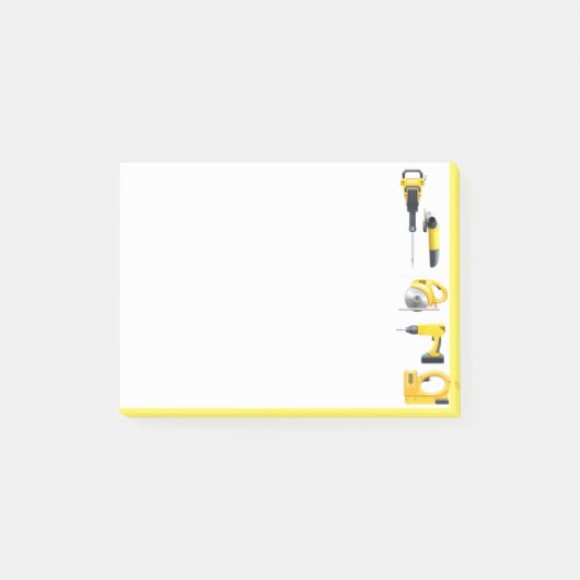 Waterverf handgereedschap Handmatig onderhoud Man Post-it® Notes (Voorkant)