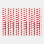 Waterverf handgeschilderde aardbeien inpakpapier vel (Voorkant 3)