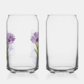 Waterverf handgeschilderde African Daisy Blikvorm Glas (Rechts)