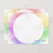 Waterverf handgeschreven Sjabloon van het Manuscri (Voorkant / Achterkant)